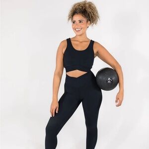 Salt Project Refine Ribber Crossover Top AND Bottom - NWT